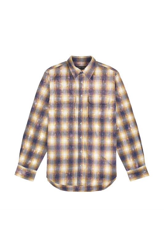 Bleach Out Flannel Shirt