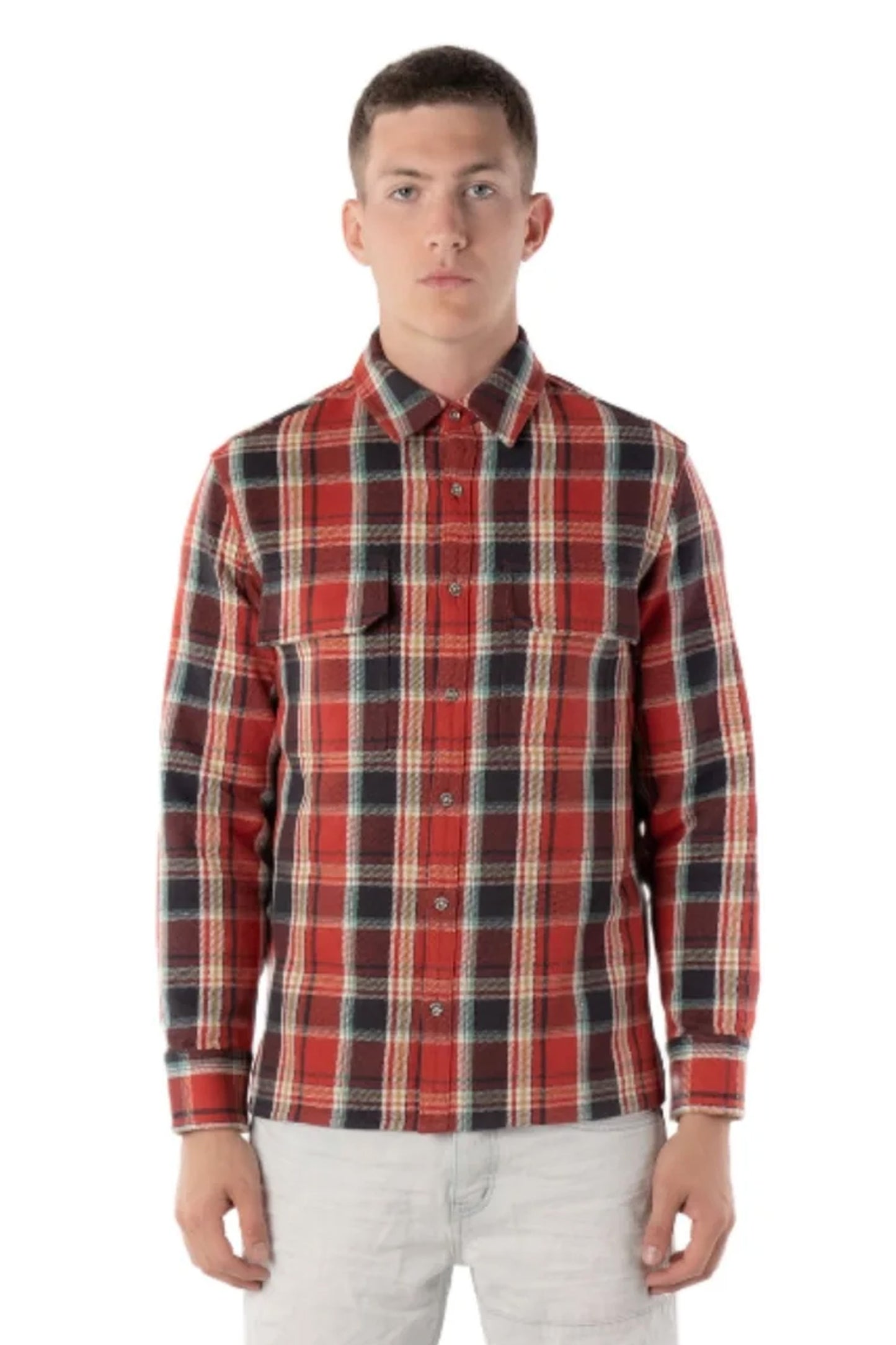 P309 FLANNEL SHIRT - Canvas Plaid Red