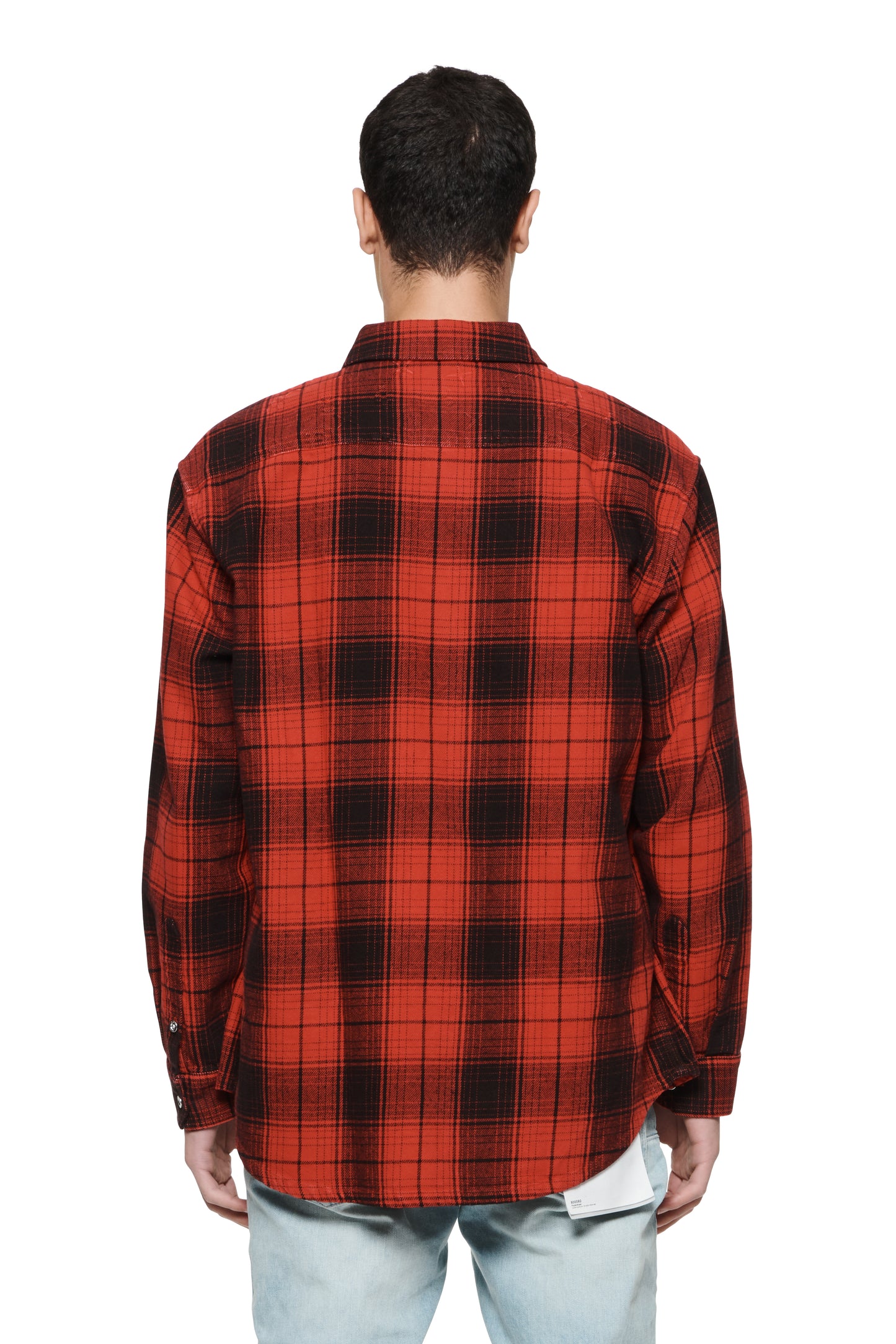 Overdyed Flannel Long Sleeve Shirt