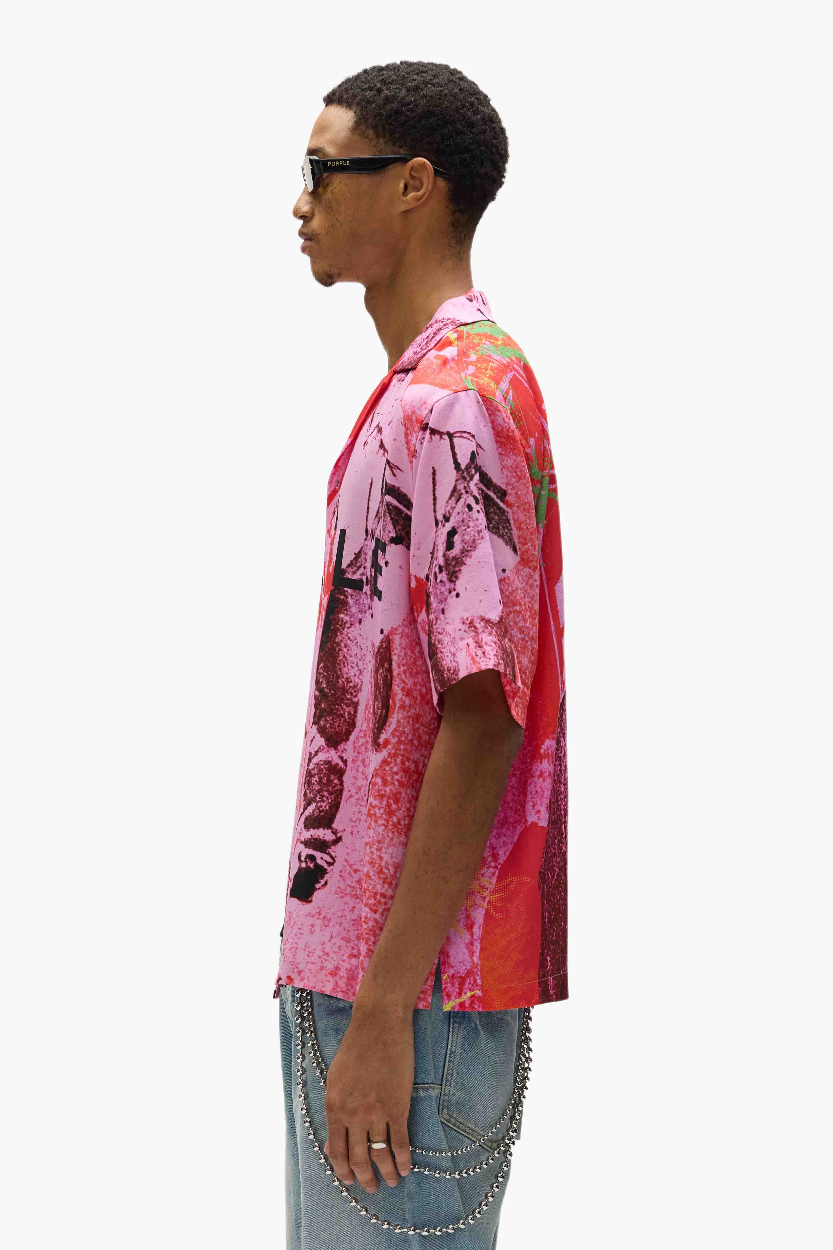 PURPLE BRAND Heist キャンプ プリント シャツ○関送無料○ Heist Camp Shirt – PURPLE BRAND