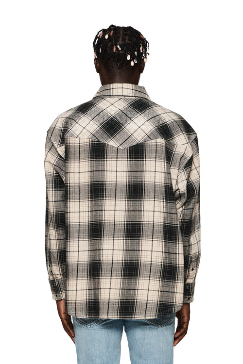 Wordmark Plaid Western Shirt