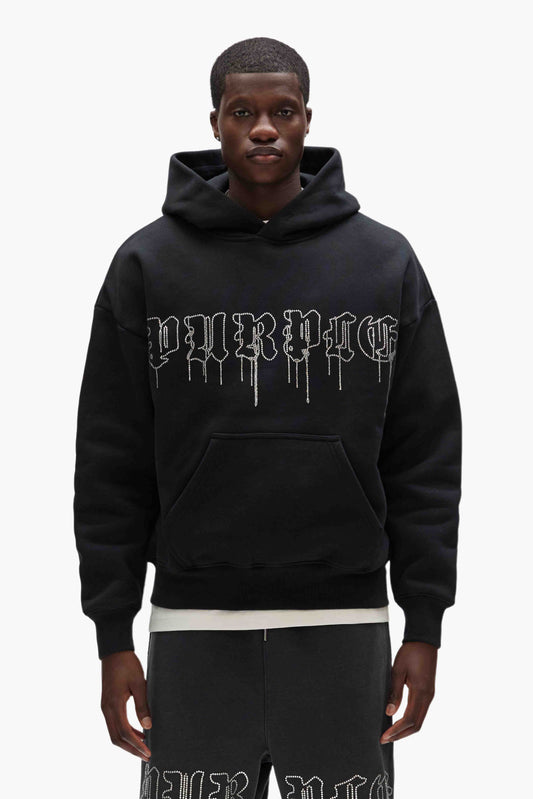 Crystal Gothic Drip Hoodie