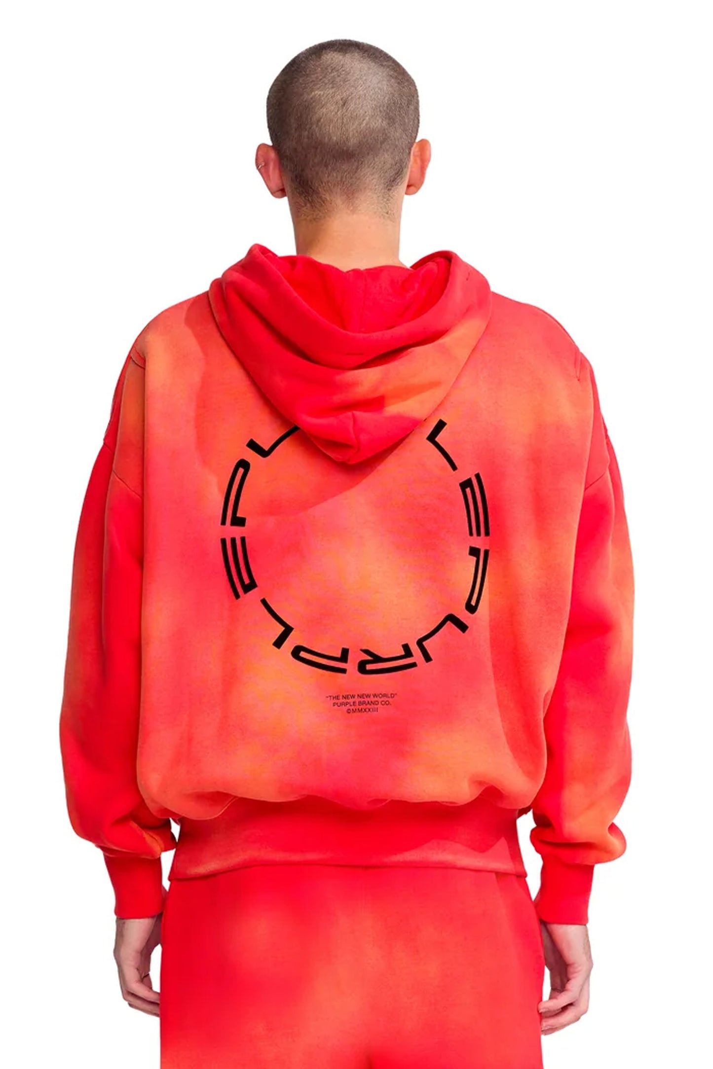 P401 OVERSIZED HOODIE - New World in Fiery Red