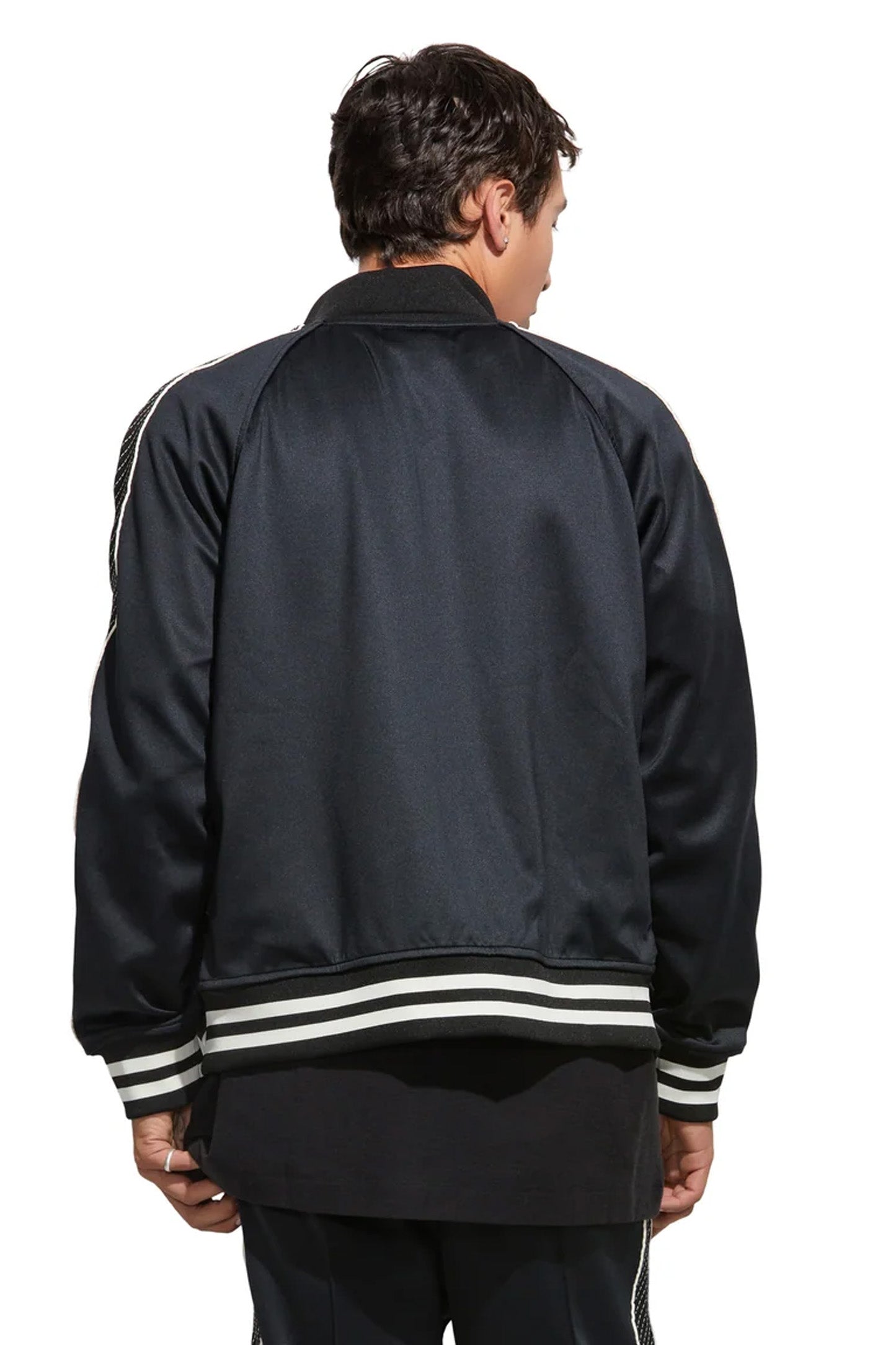 P414 TRACK JACKET - Poly Tricot Black