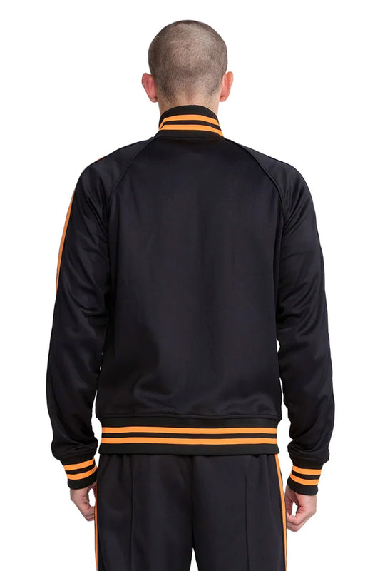 P414 TRACK JACKET - Double Stripe Black