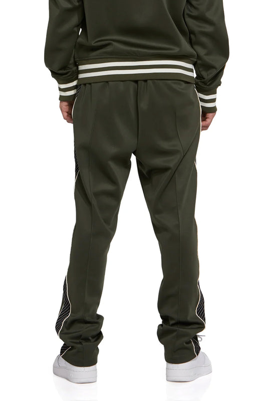 P415 TRACK PANT - Poly Tricot Forest Night Track Pant