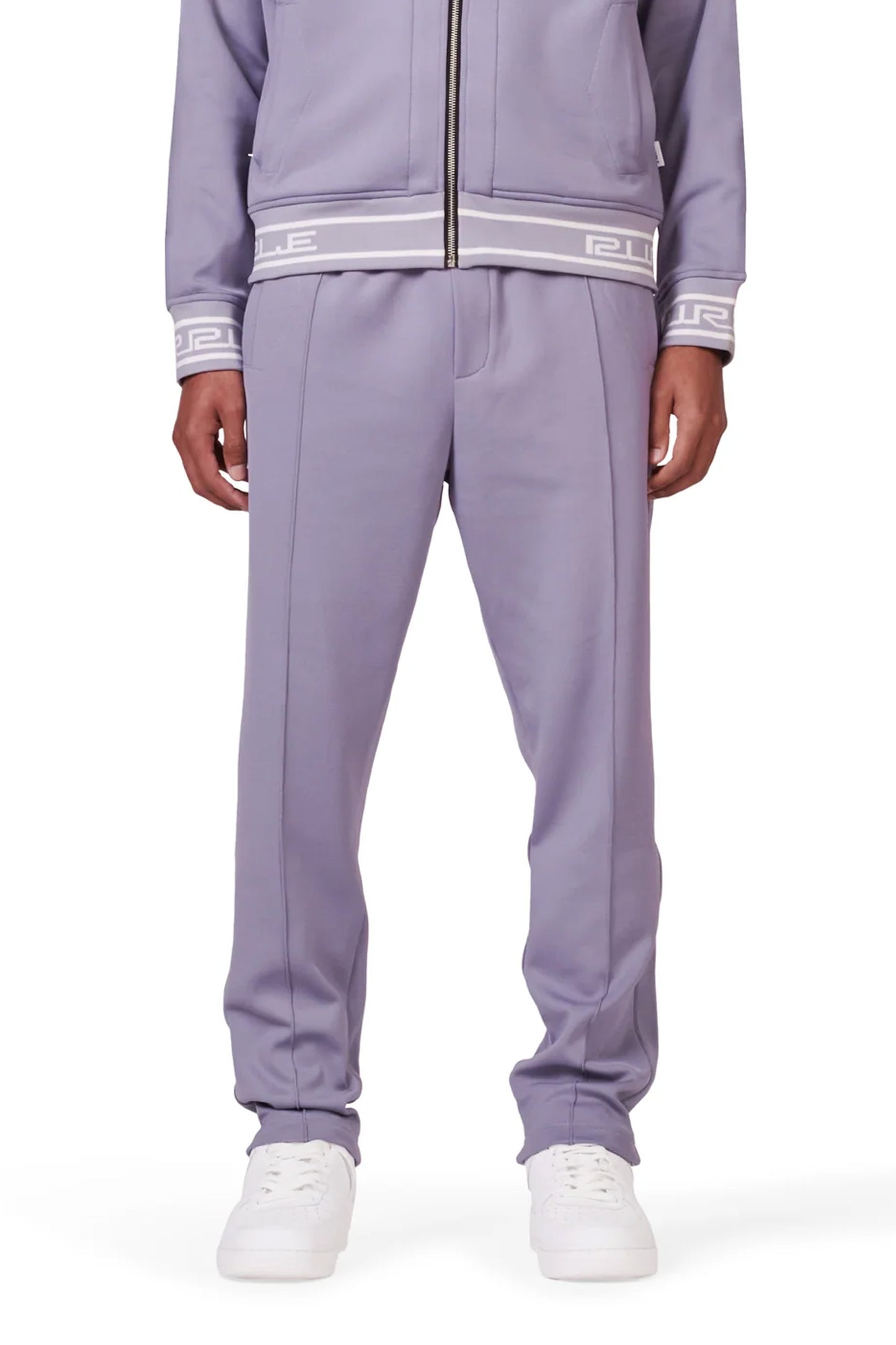 P415 TRACK PANT - Solid Poly Tricot Lavender Grey Track Pant