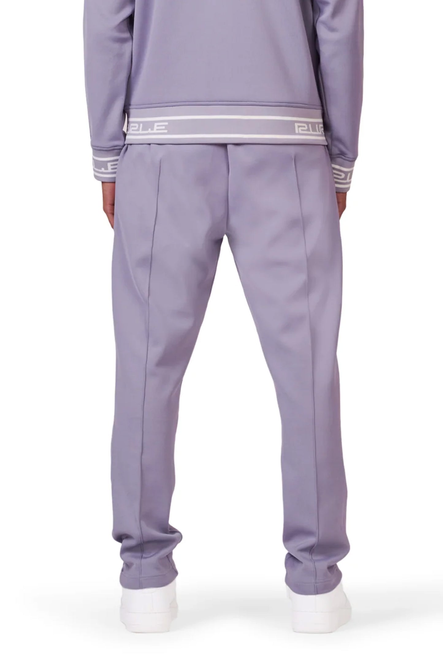 P415 TRACK PANT - Solid Poly Tricot Lavender Grey Track Pant