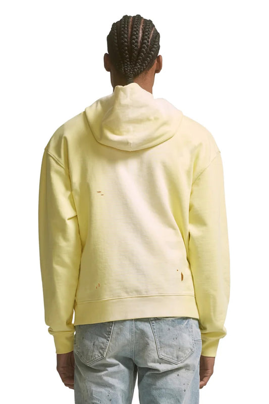 P447 FRENCH TERRY HOODY - Core Jumbo Elfin Yellow