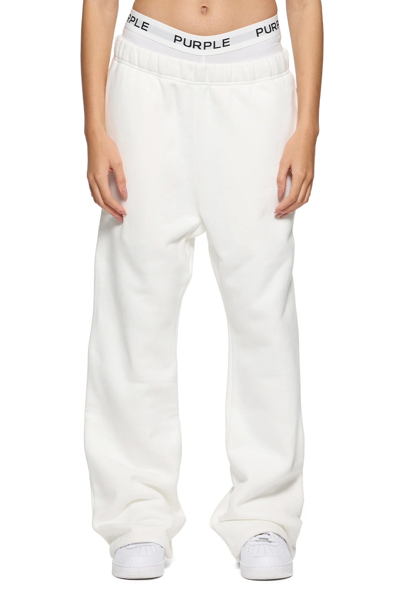 パンツ purple brand Sweatpants xs Metro Fusion - Purple Brand Faded Wordmark Flared Sweatpants