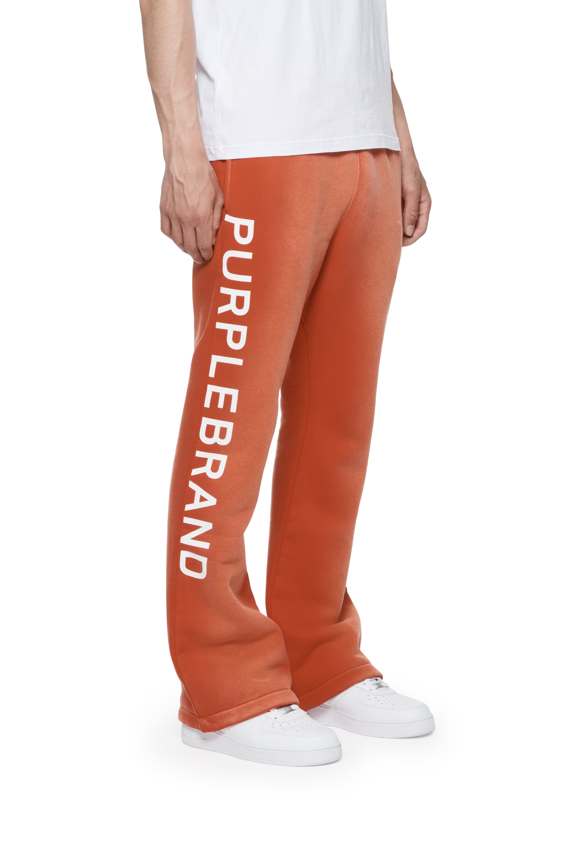 Purple Brand Heather Grey Wordmark Repeat Flare Pants – Puffer Reds