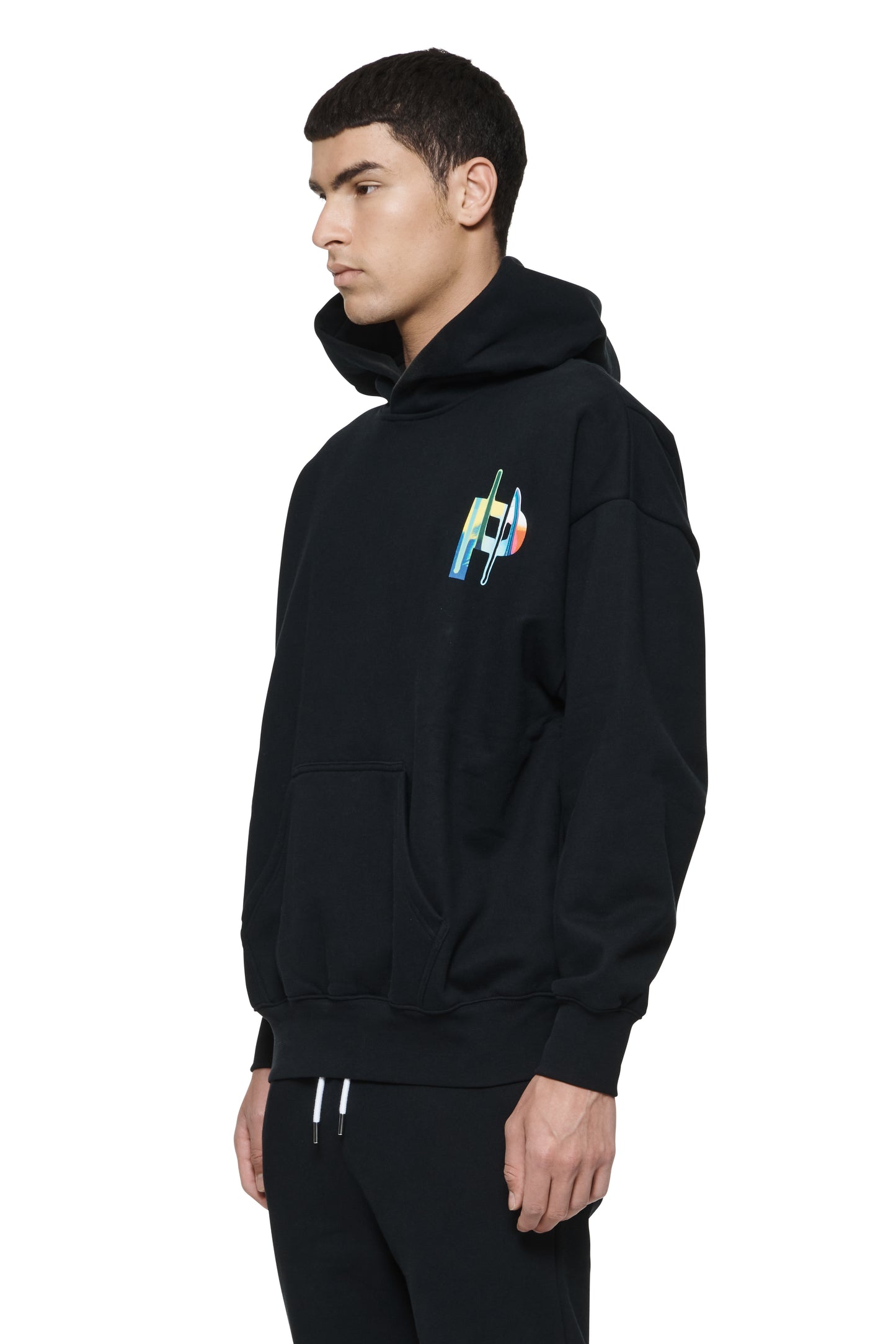 P401 Rainbow Drip Oversized Hoodie