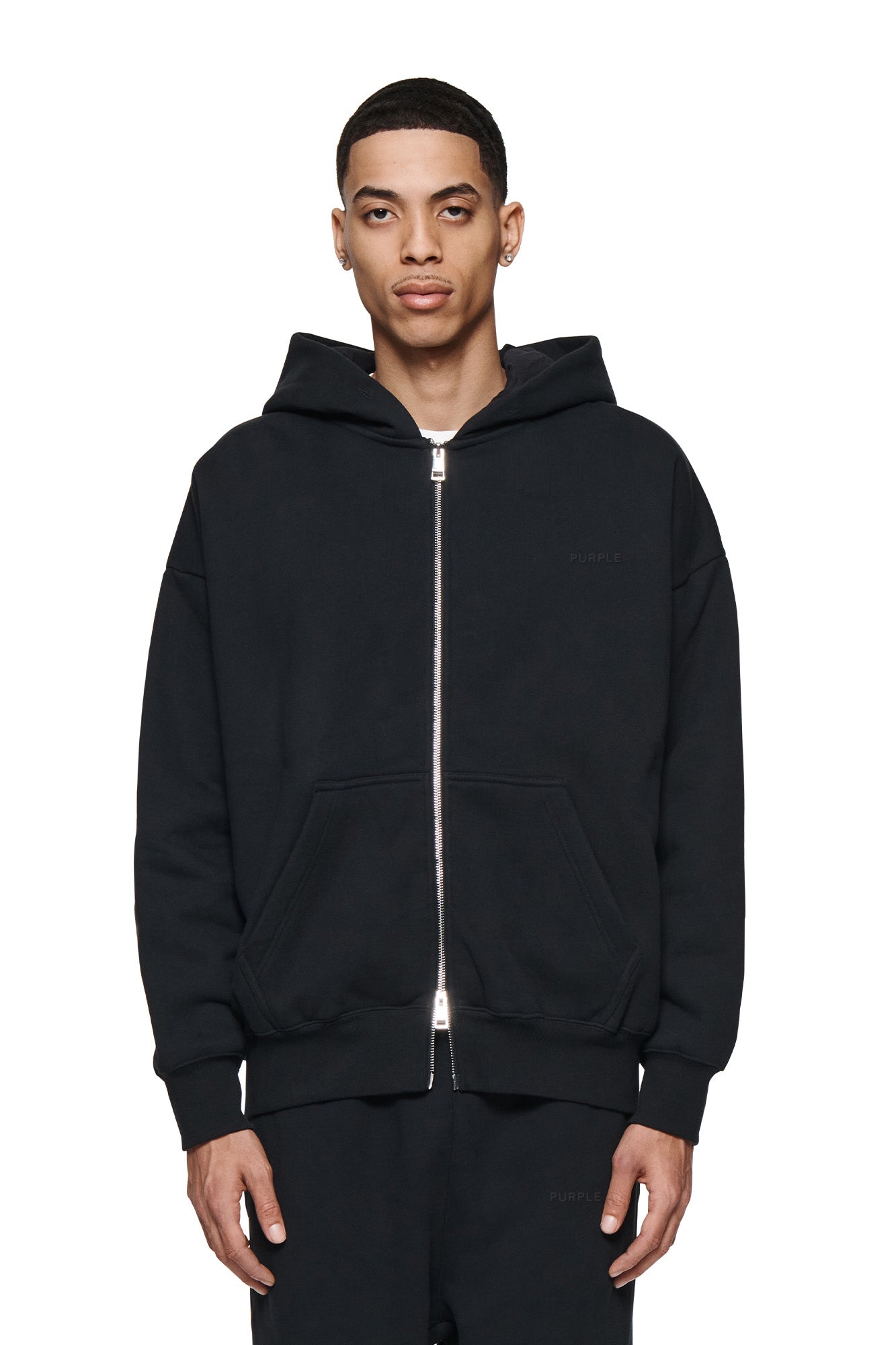 Basic Zip-Up Hoodie – PURPLE BRAND