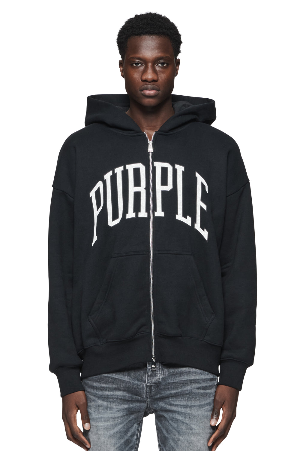 Collegiate Zip Up Hoodie