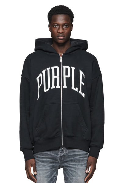 growaroundnewarrivals PURPLE BRAND WORDMARK HOODIE FLARED PANTS COLLEGITE  ZIP HOODIE SKINNY JEANS NYのセレクトショップでPUSH�