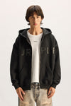 Chopped Zip Up Hoodie