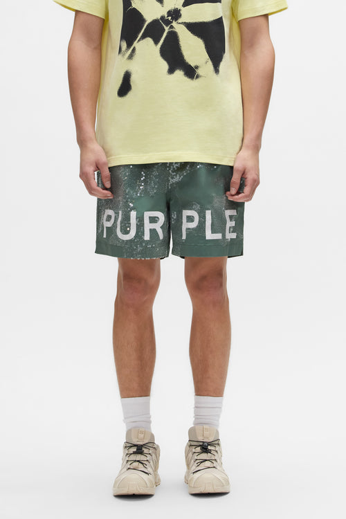 Sequin Camouflage All Around Short