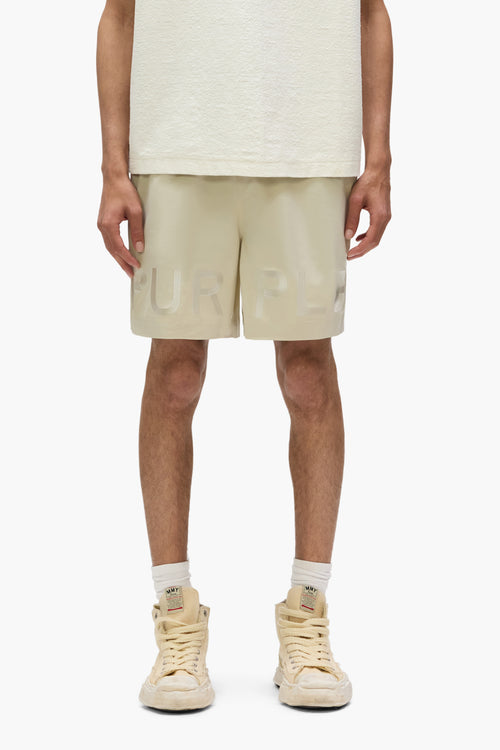 Embroidered Wordmark Swim Short