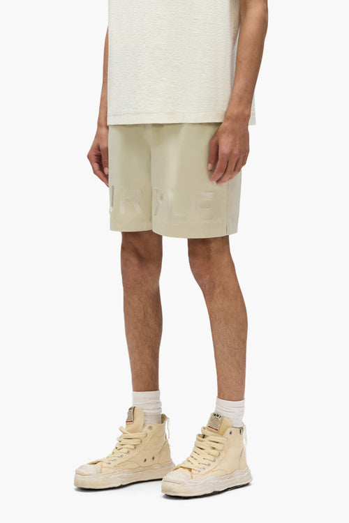 Embroidered Wordmark Swim Short