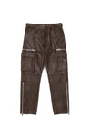 Suede Zip Cargo Pant