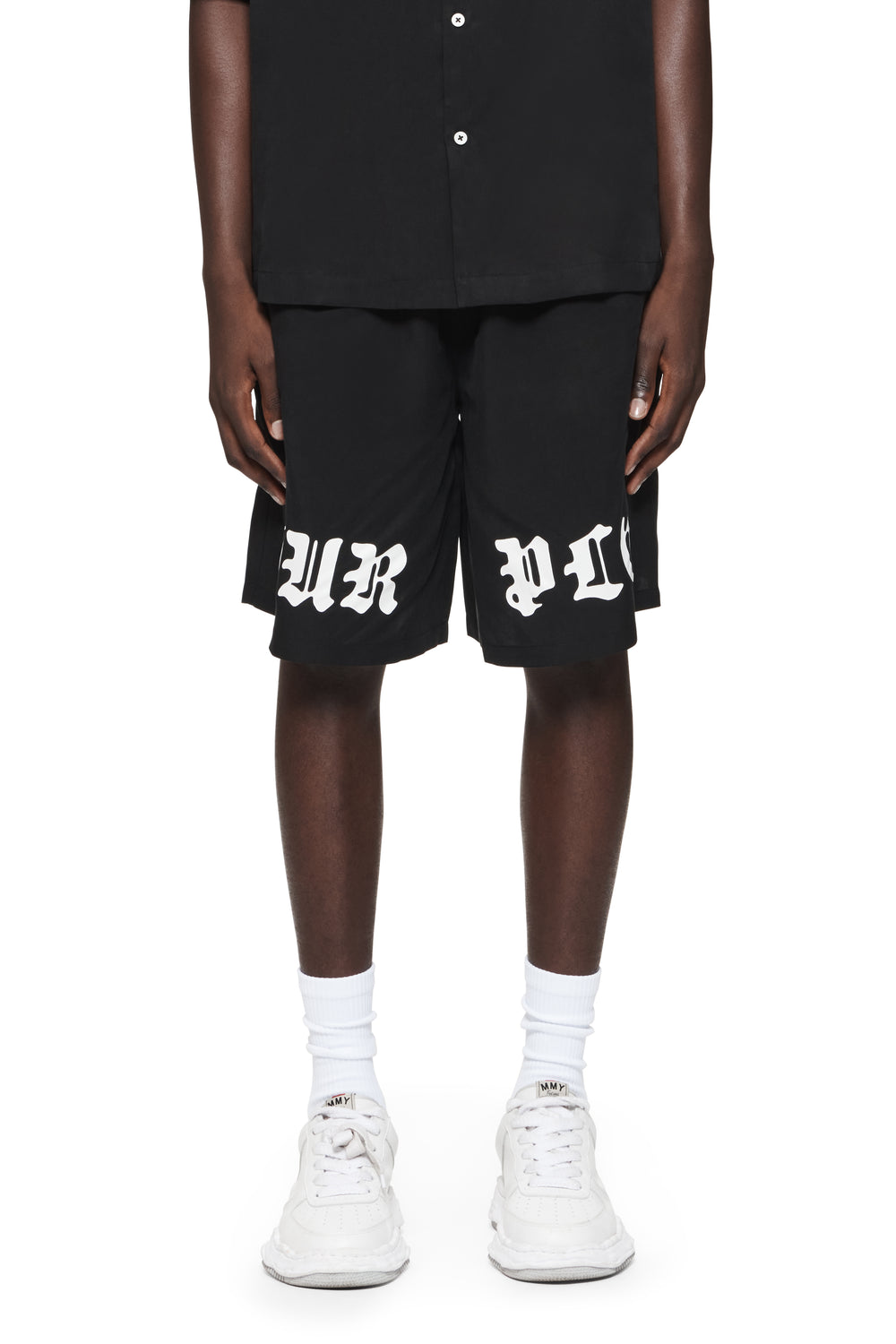 Gothic Wordmark Lyocell Shorts