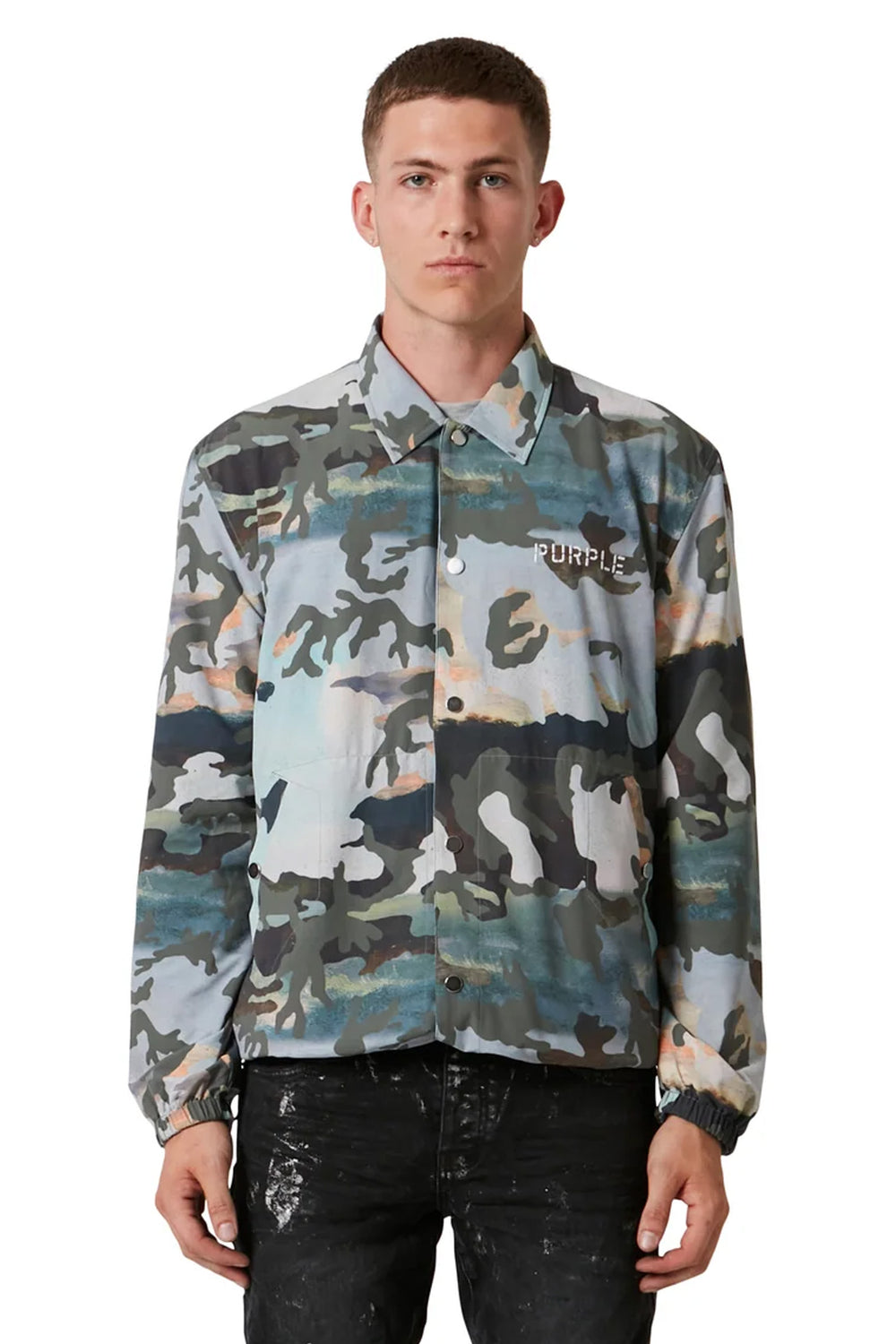 Camo Slate Coaches Jacket