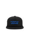 P902 5 PANEL HAT - Blue Text