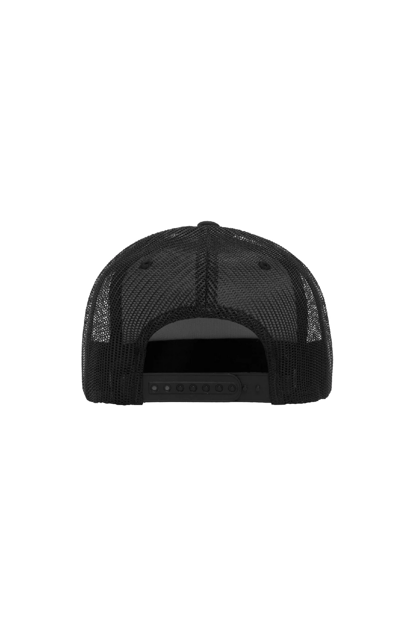 P902 5 Panel Foam Trucker 3D All Black Hat