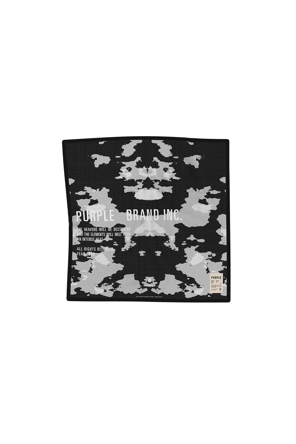 P903 BANDANA - Exclusive Greyscale Rorschach Print