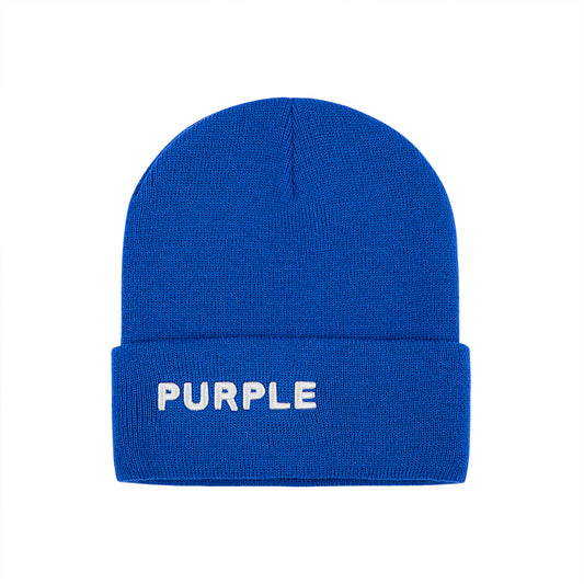 P921 ACRYLIC CUFFED BEANIE - Blue