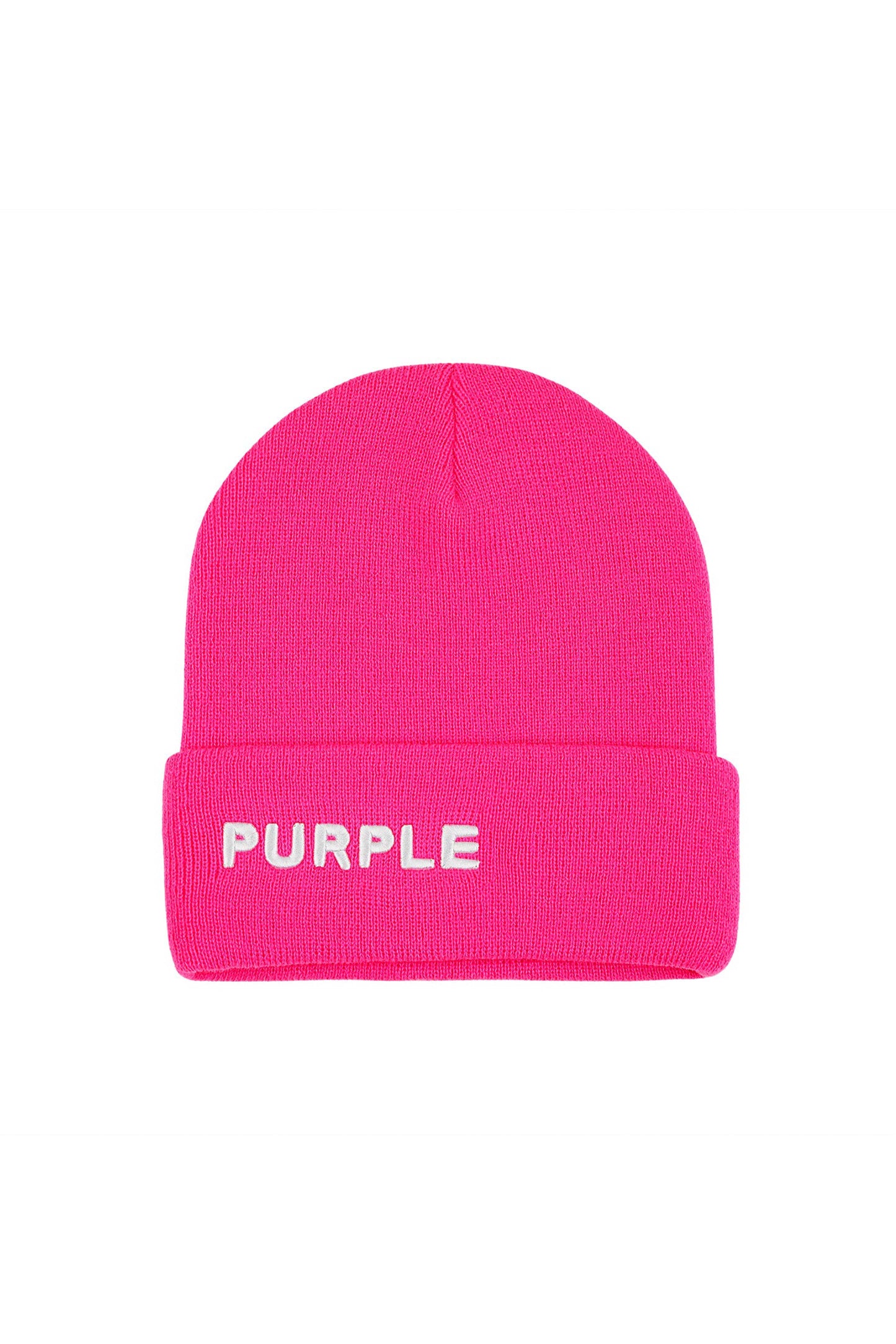 P921 ACRYLIC CUFFED BEANIE - Pink