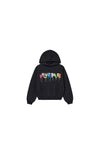 Kids' Painted Wordmark Hoodie, relaxed fit sweatshirt, size 4-5, 100% cotton, screen printed.