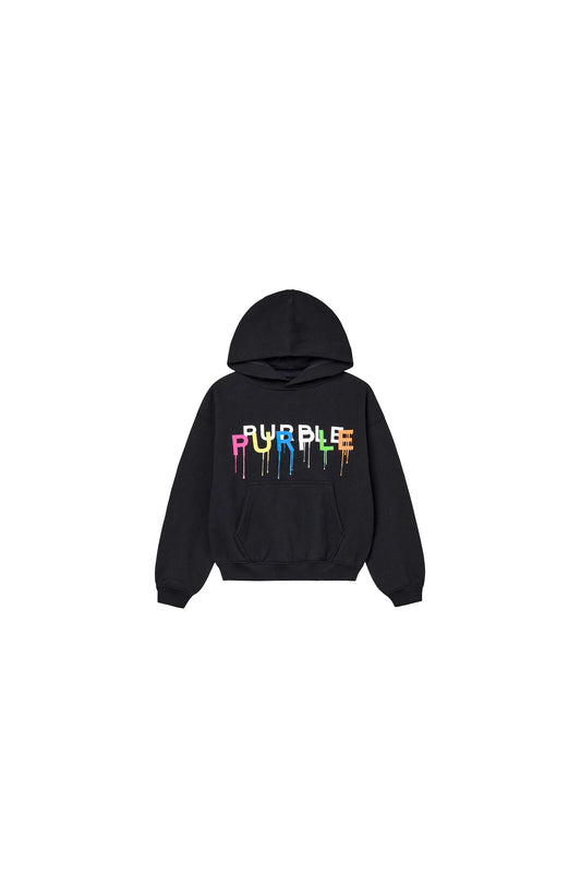 Kids' Painted Wordmark Hoodie, relaxed fit sweatshirt, size 4-5, 100% cotton, screen printed.