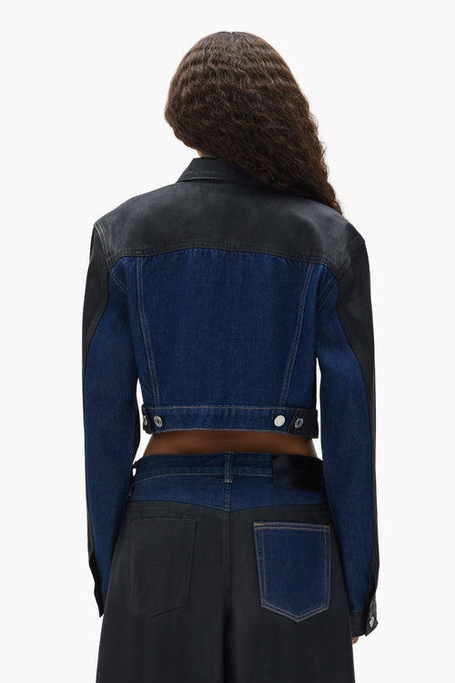 Dual Tone Cropped Jacket