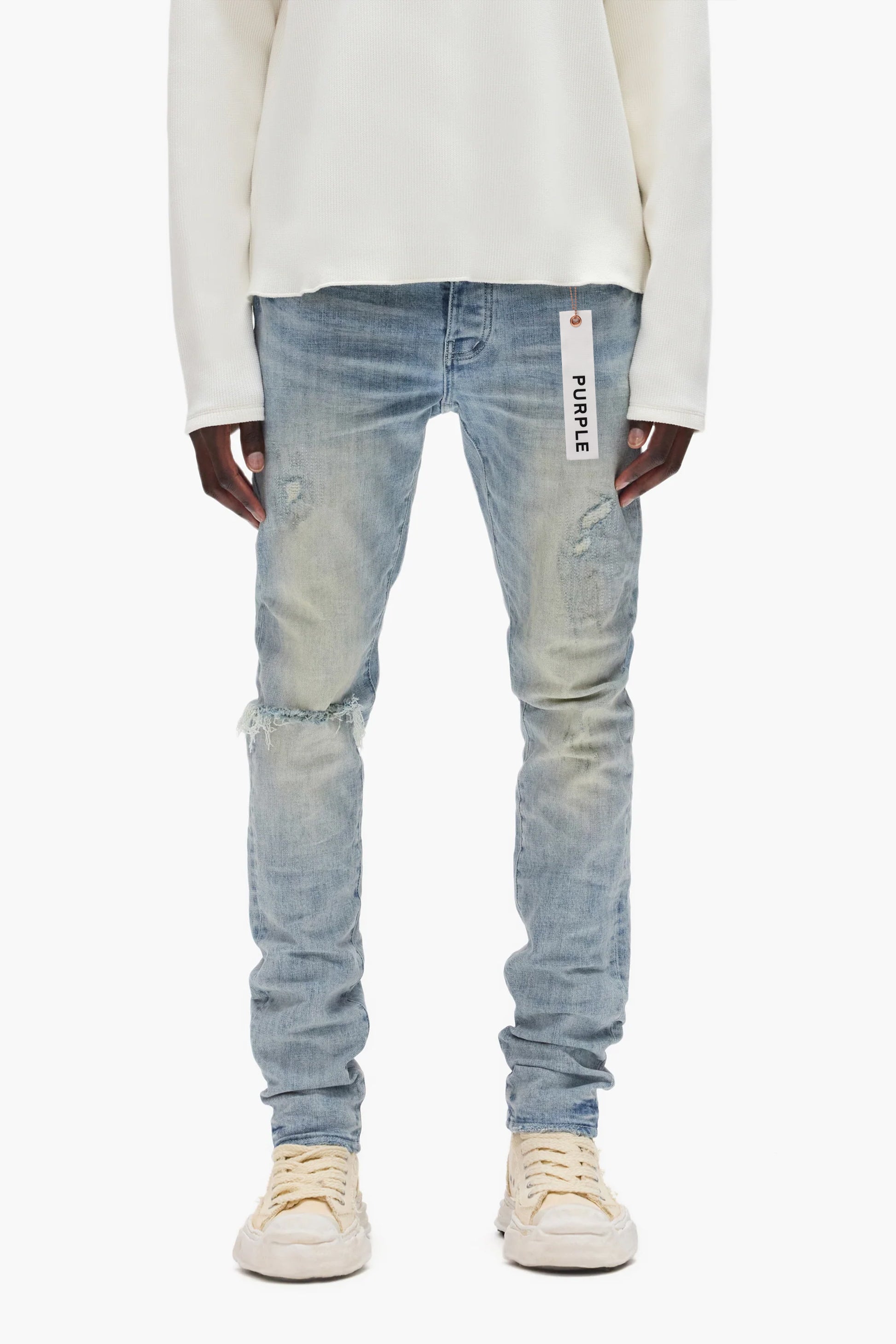 P001 Three Year Light Indigo – PURPLE BRAND