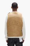 Slab Wordmark Shearling Vest