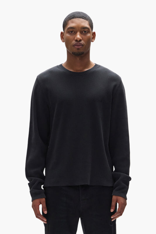 Wordmark Waffle Long Sleeve
