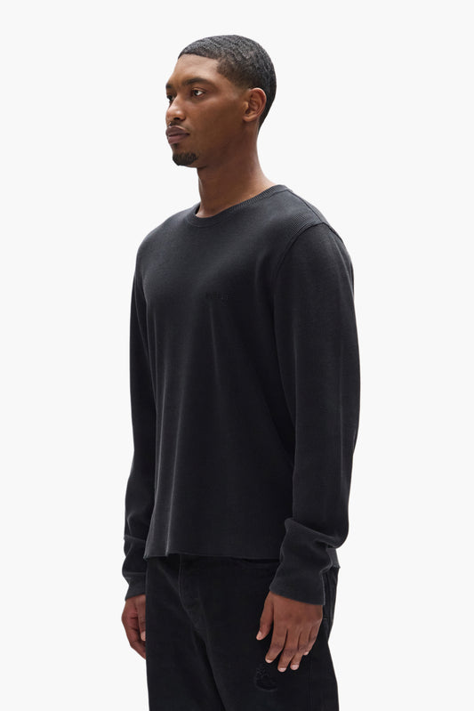Wordmark Waffle Long Sleeve