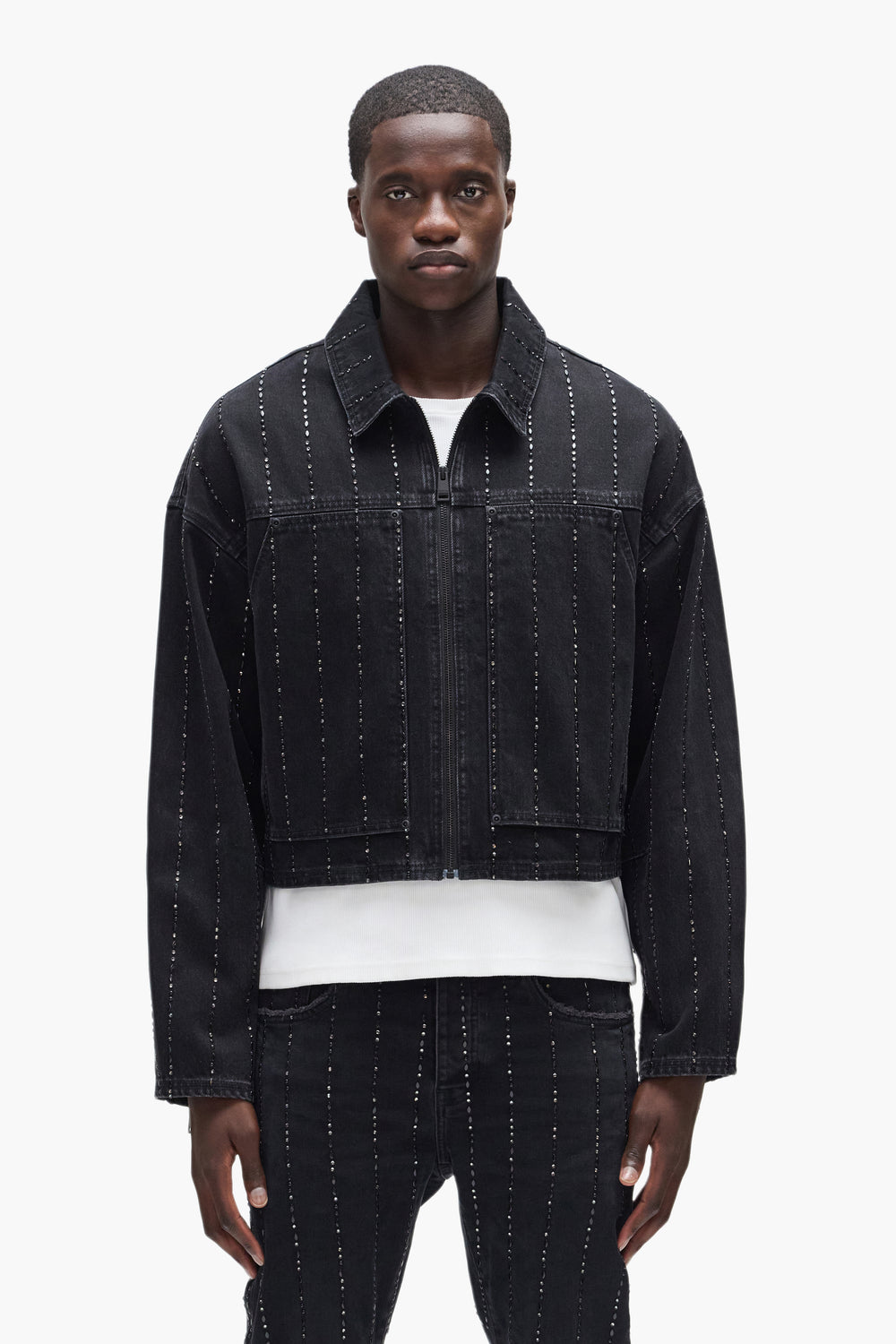 Embellished Stripes Jacket