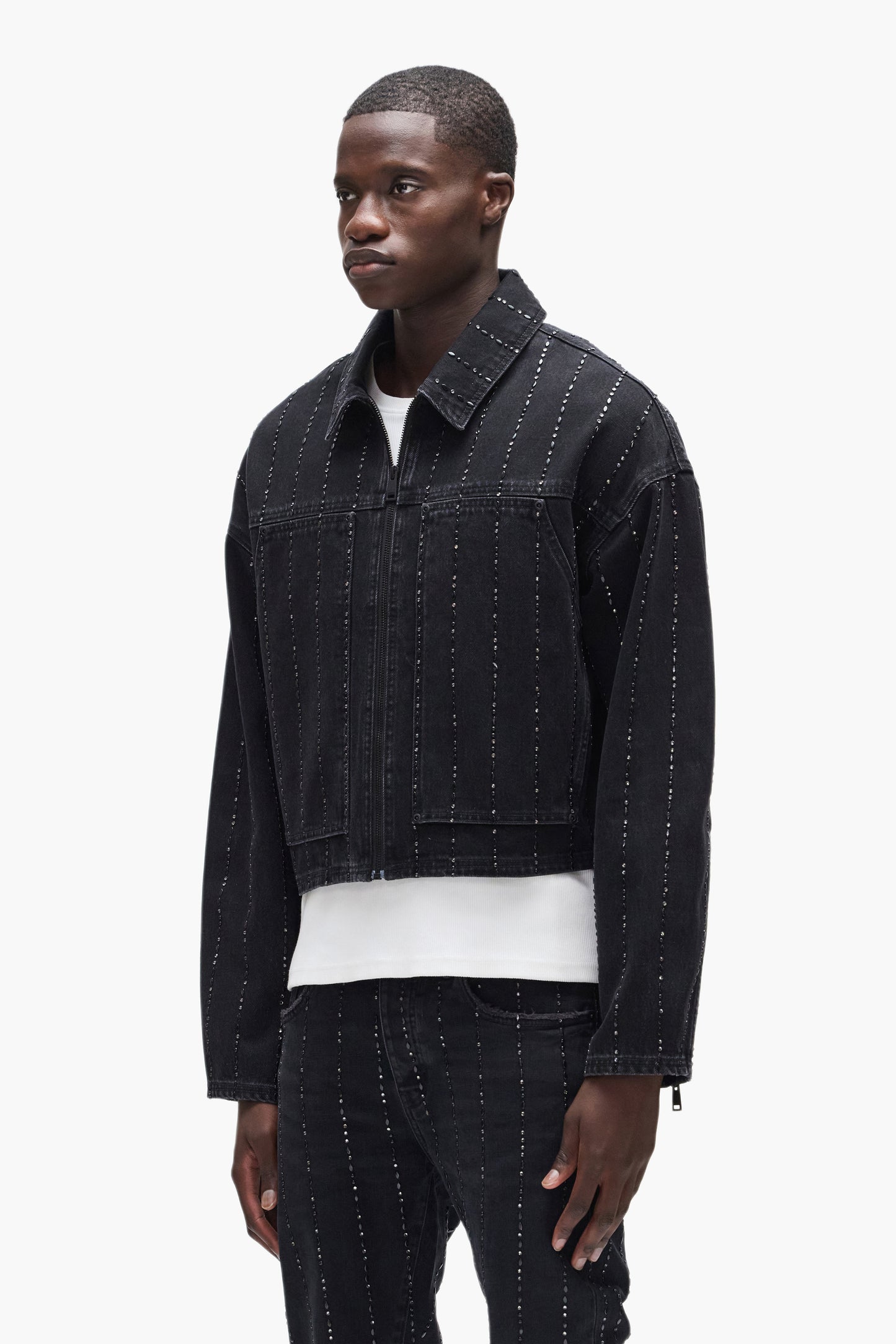 Embellished Stripes Jacket