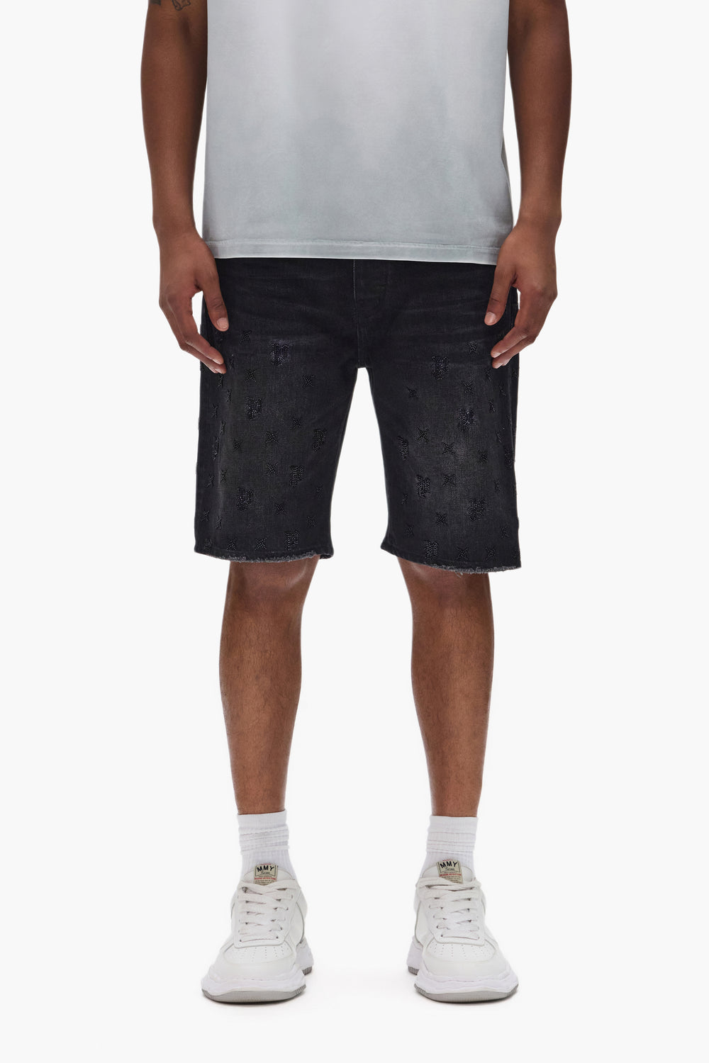 P059 Beaded Monogram Short