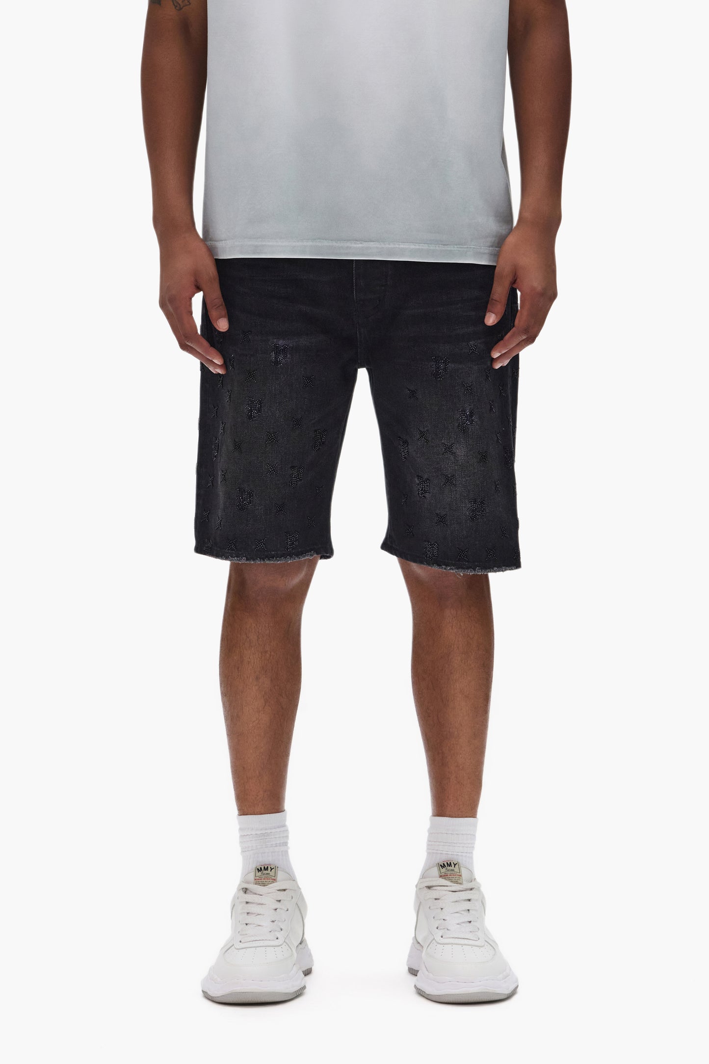 P059 Beaded Monogram Short