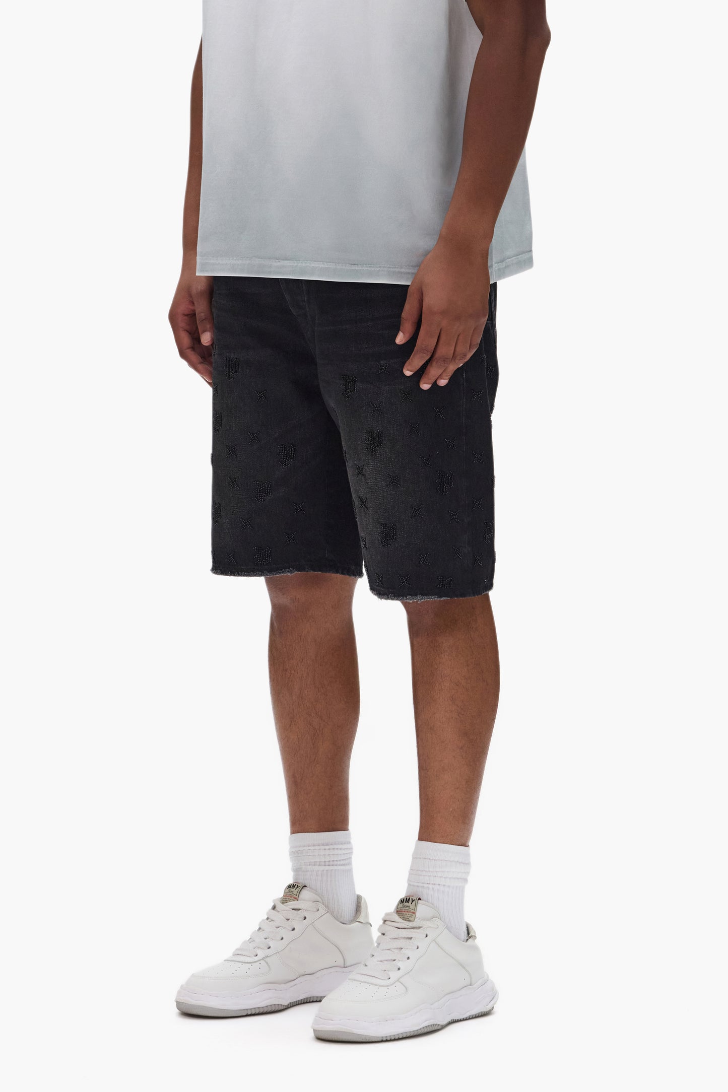 P059 Beaded Monogram Short