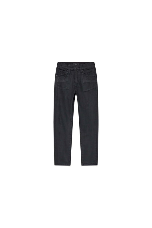 Kids' Black Resin Low Rise Stretch Skinny Denim with Monogram Print and 5 Pocket Styling