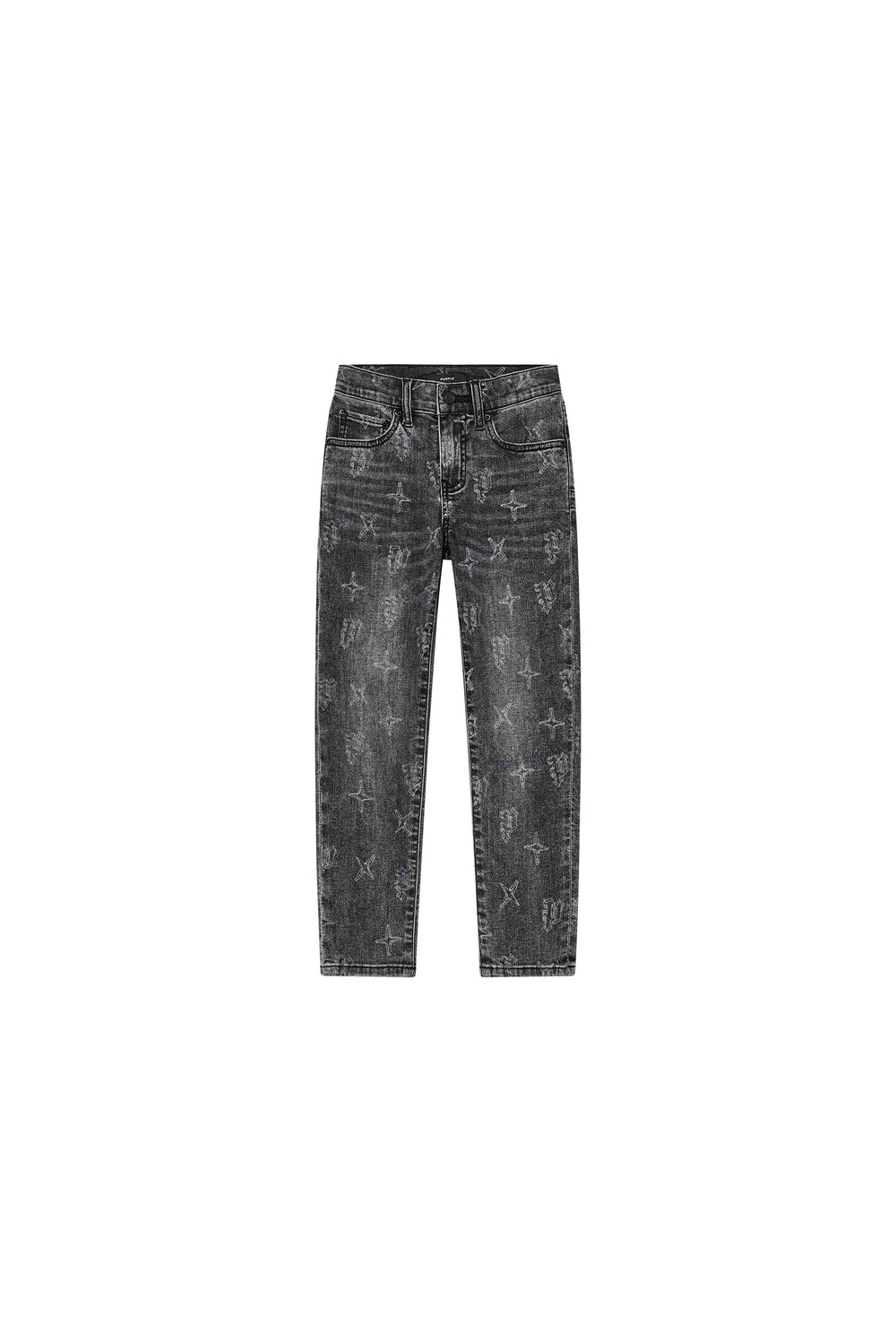 Kids' Low Rise Stretch Skinny Denim with Monogram Print, sizes 4-5 to 12, Adjustable Waistband