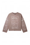 Dead Or Alive Long Sleeve Tee in Tinted Yellow, oversized fit, 100% cotton, textured jersey.