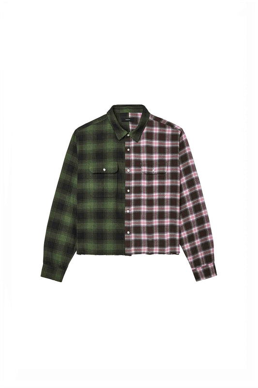 Gothic Wordmark Plaid Shirt