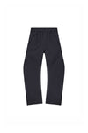 Embossed Tech Pant in black with elasticated waistband and zipper hand pockets.