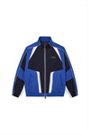 Wordmark Track Jacket in navy with relaxed fit and TPU logo, featuring zipper pockets.