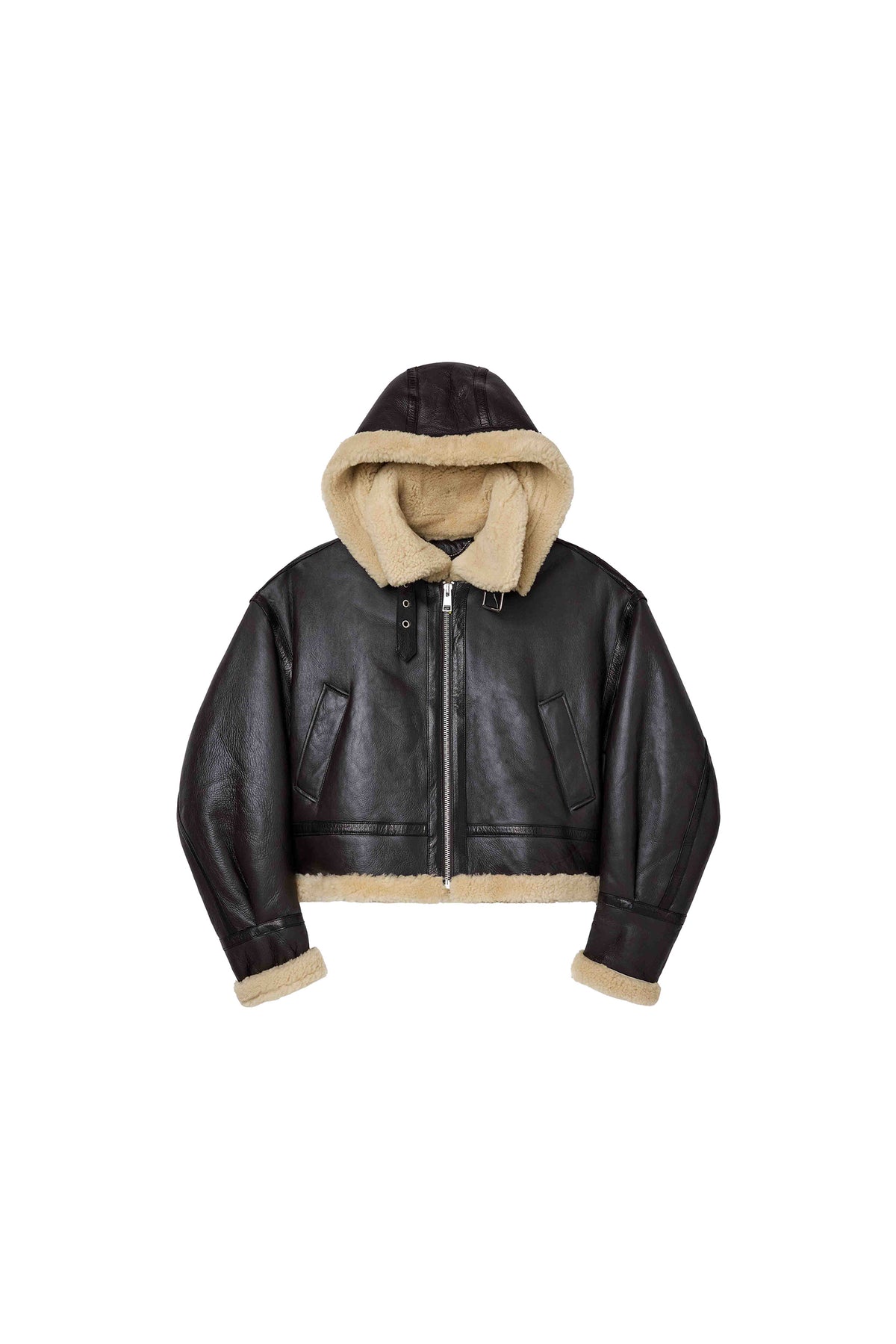 Foil Wordmark Shearling Jacket